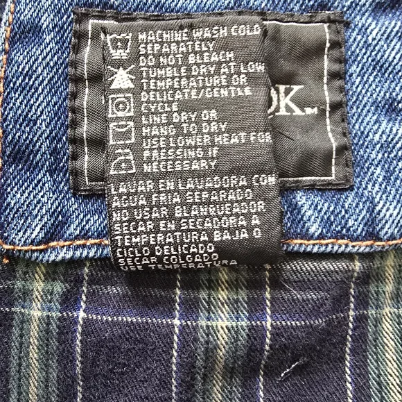 VINTAGE 90s Outbrook CHORE/BARNCOAT Blue Denim Corduroy  Utility Jacket L - Picture 7 of 14